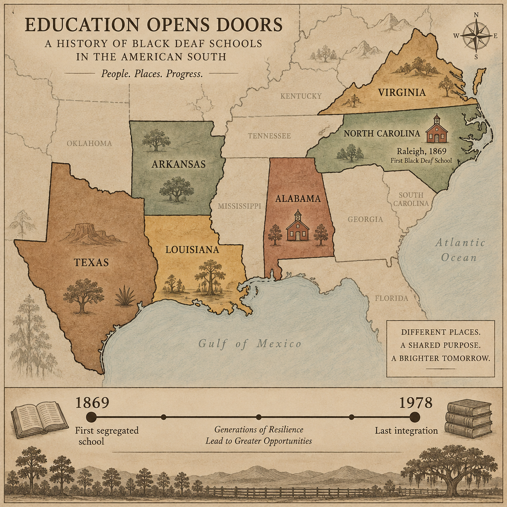 Segregated Deaf Schools Map