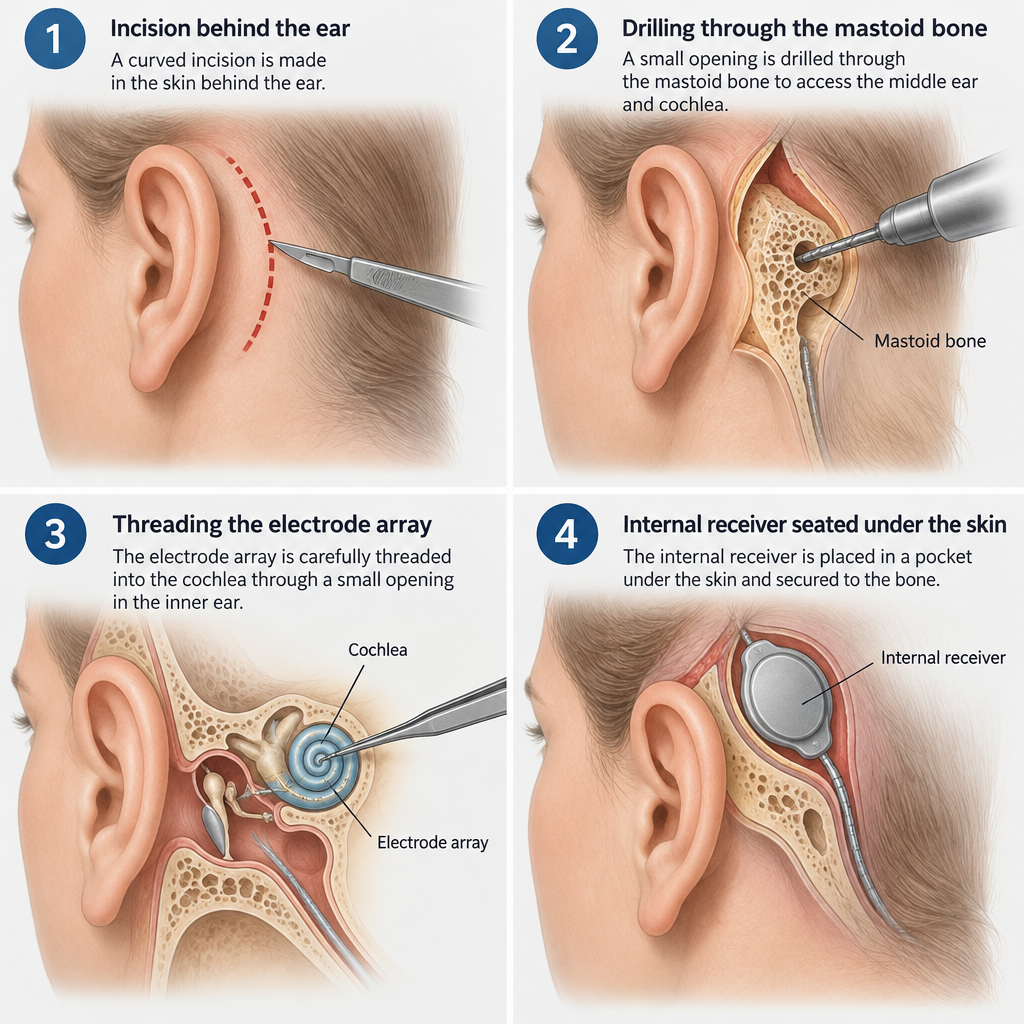 Step-by-Step Surgical Procedure Diagram