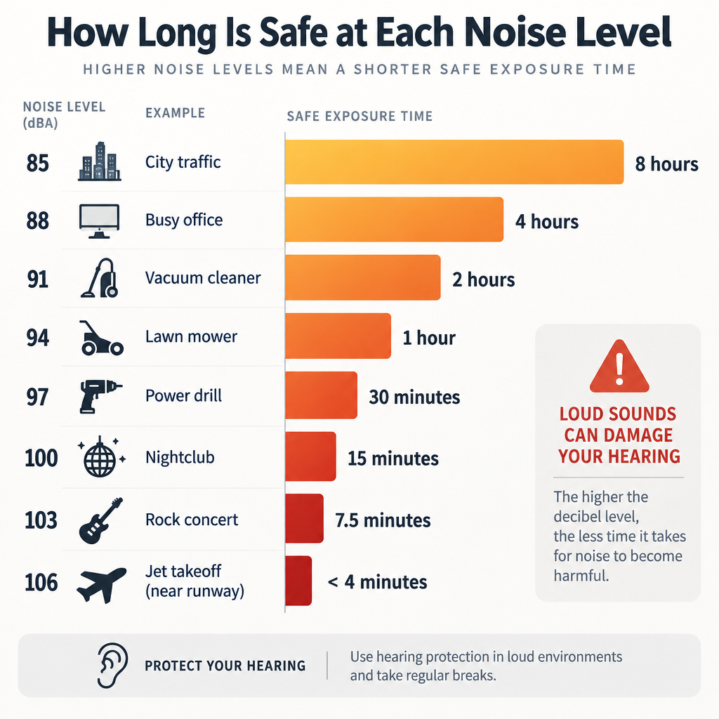Noise Exposure Time Limits