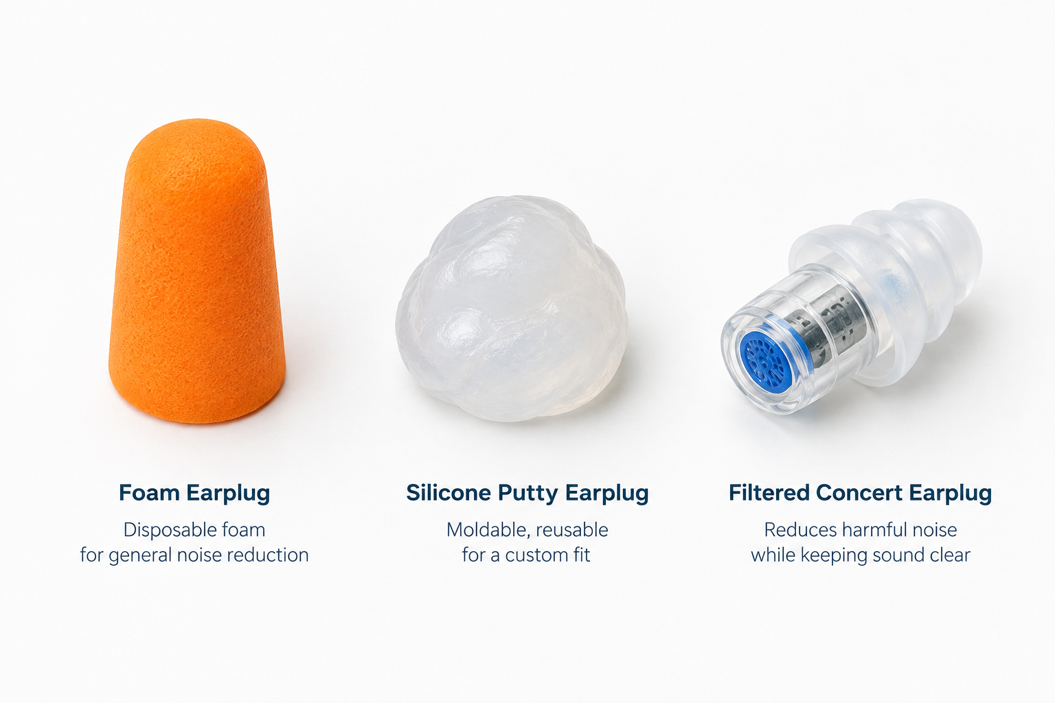 Earplugs Explained, From Foam to Silicone to Filtered