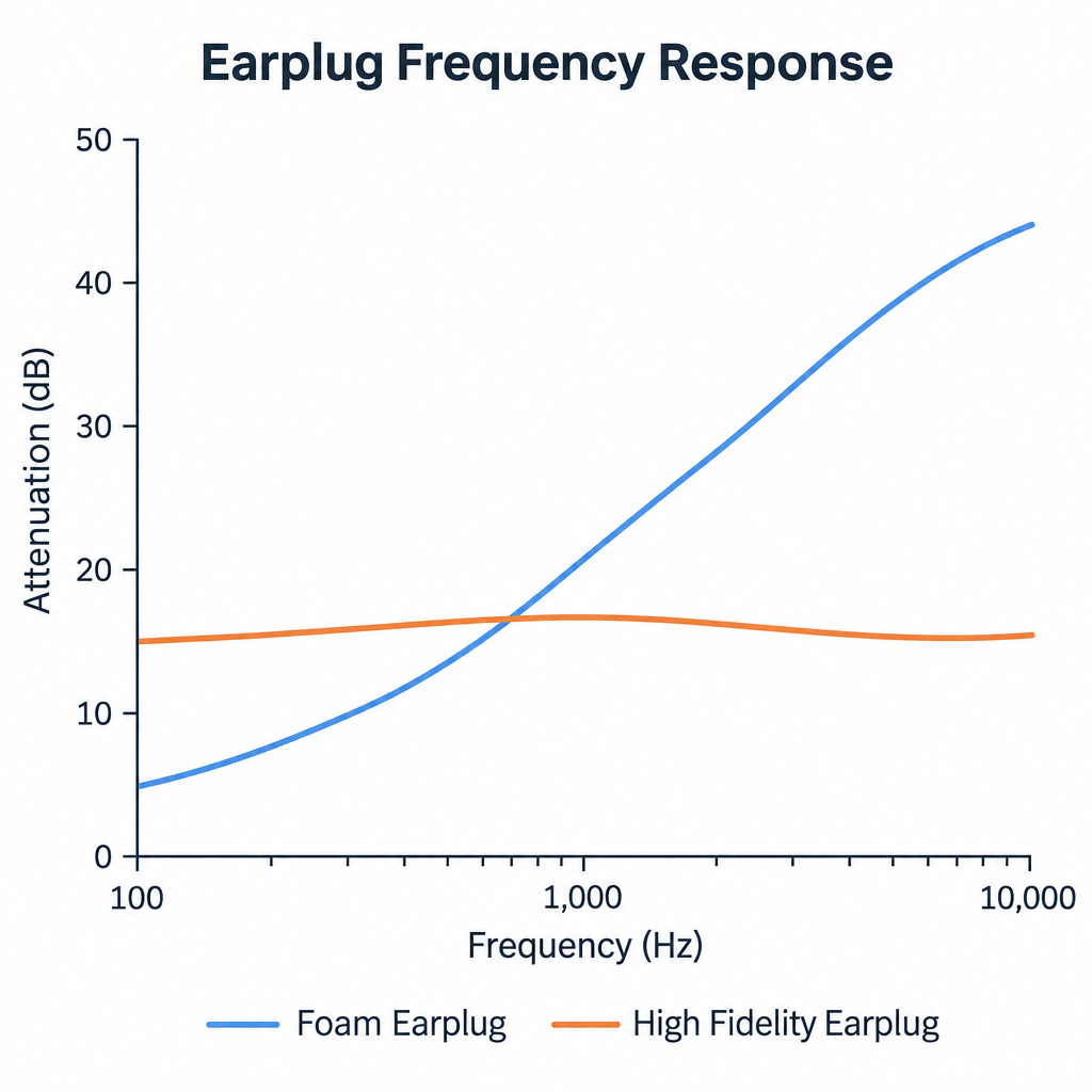 Flat vs Uneven Frequency Attenuation