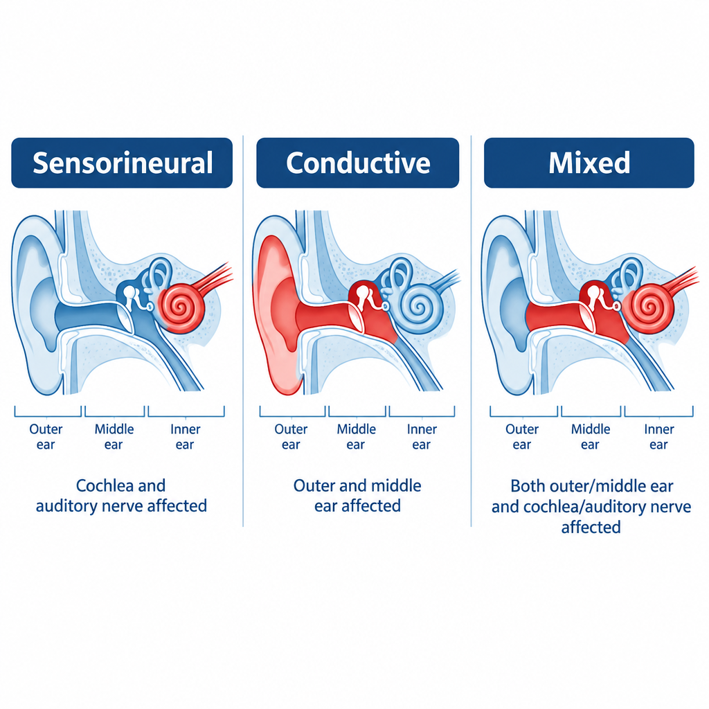 Types of Hearing Loss Comparison