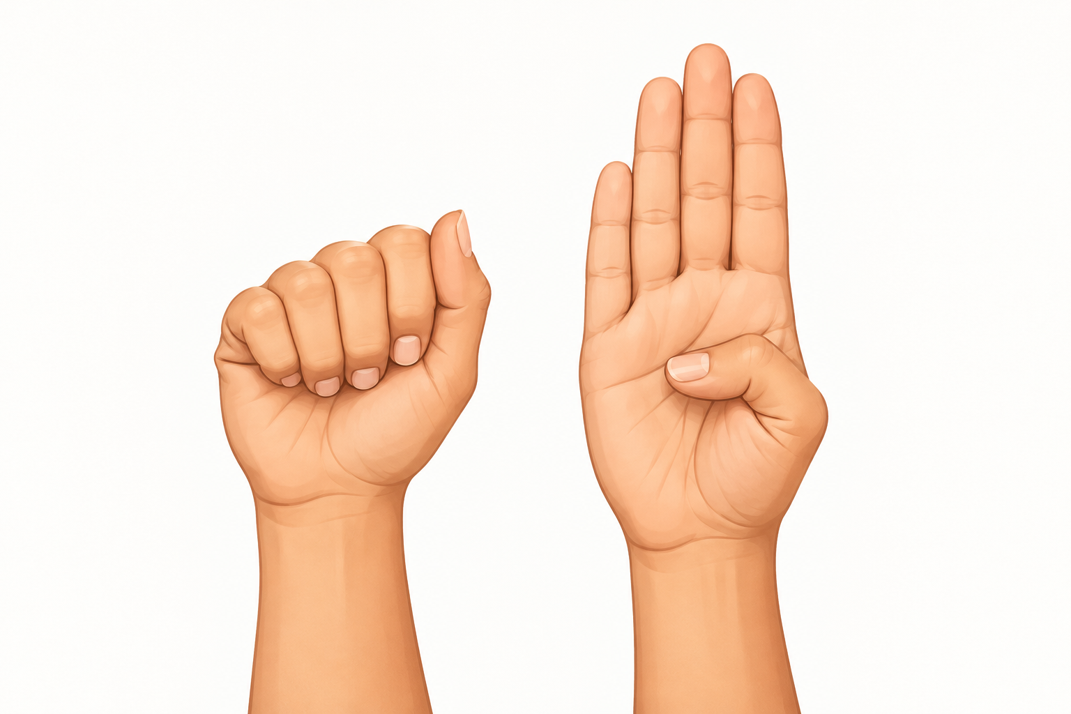 Sign Language Alphabet With Every Letter From A to Z