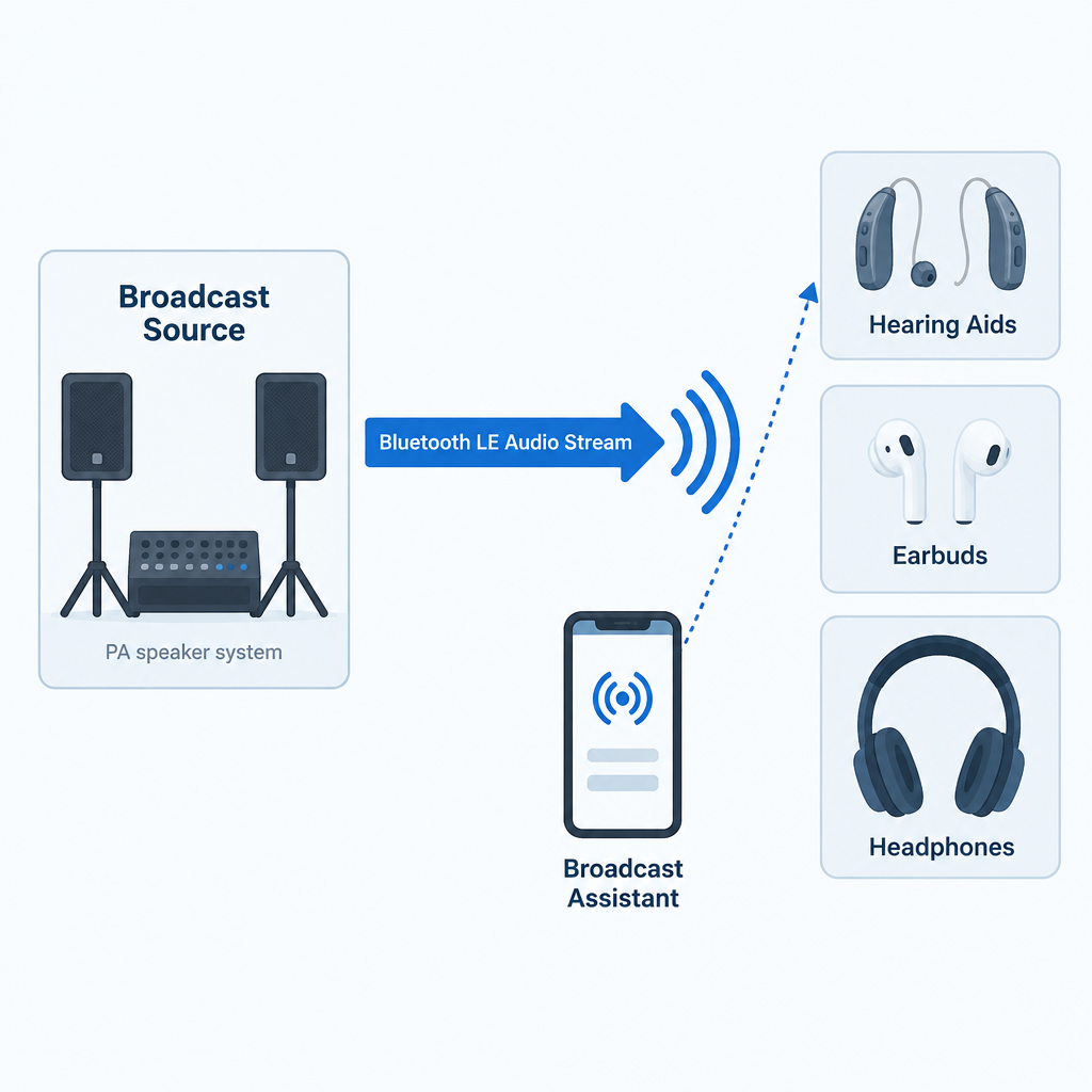 Auracast Venue Streaming Diagram