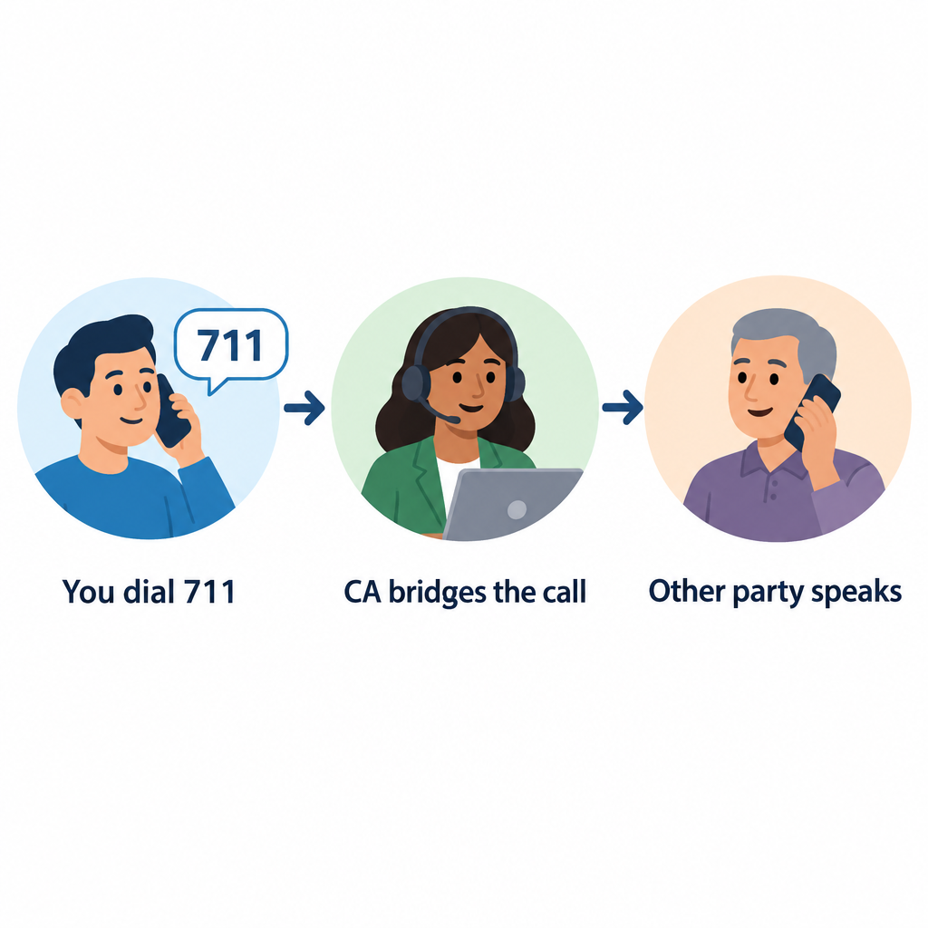 Dial 711 Relay Call Flow